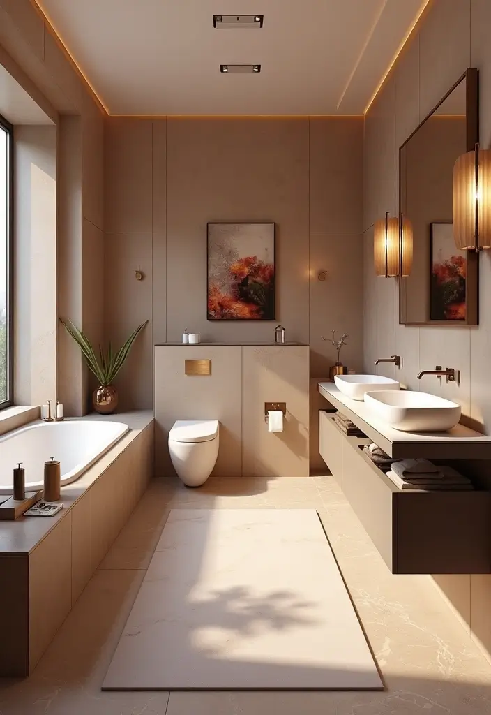 20 Luxury Bathroom Ideas That Will Make You Feel Like Royalty Every Day (Check Out #8!) - 9. Color Schemes That Speak Luxury