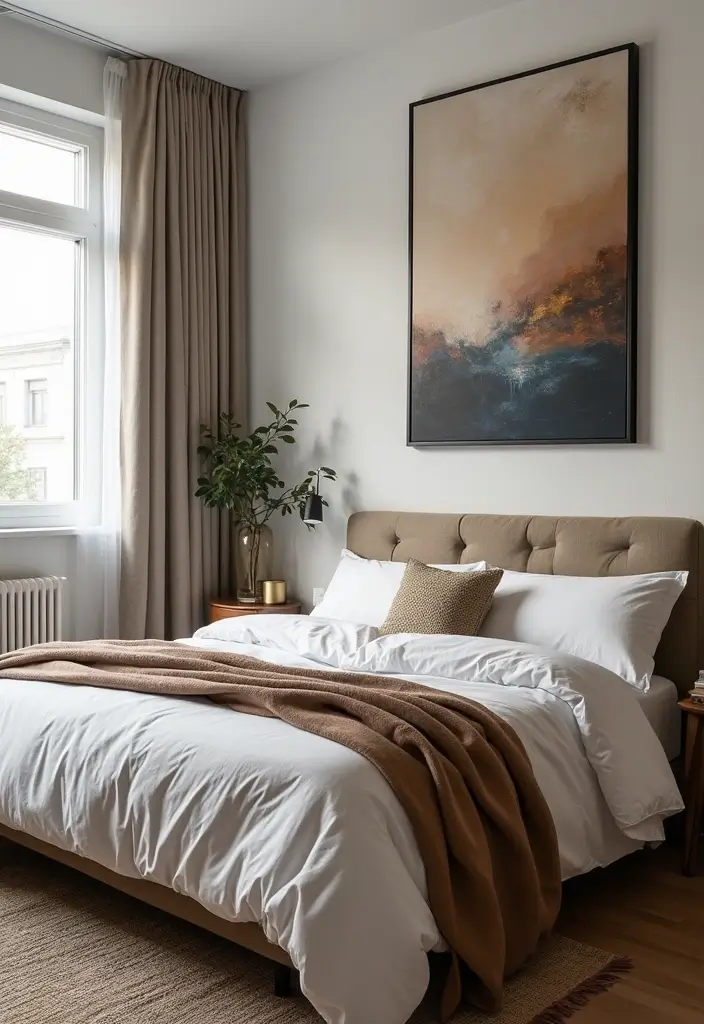 20 Mind-Blowing Bedroom Ideas for Small Rooms That Will Change Your Space Forever! - 10. Modern Wall Décor