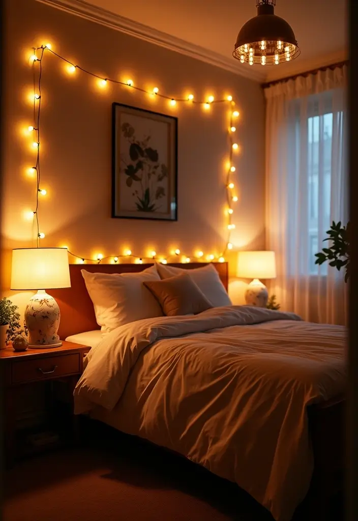 20 Mind-Blowing Bedroom Ideas for Small Rooms That Will Change Your Space Forever! - 13. Play with Lighting
