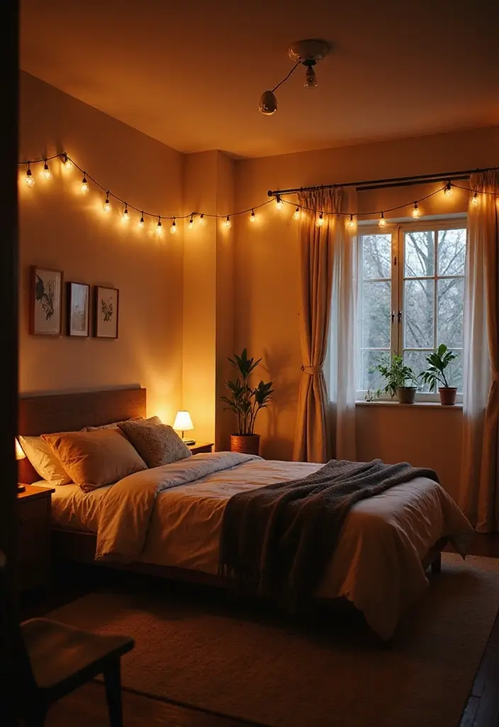 20 Mind-Blowing Bedroom Ideas for Small Rooms That Will Change Your Space Forever! - 16. Layered Lighting Effects