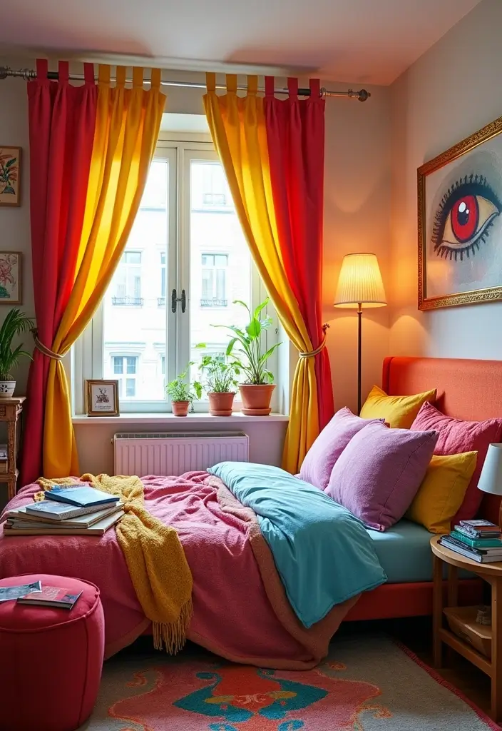 20 Mind-Blowing Bedroom Ideas for Small Rooms That Will Change Your Space Forever! - 17. Colorful Accents