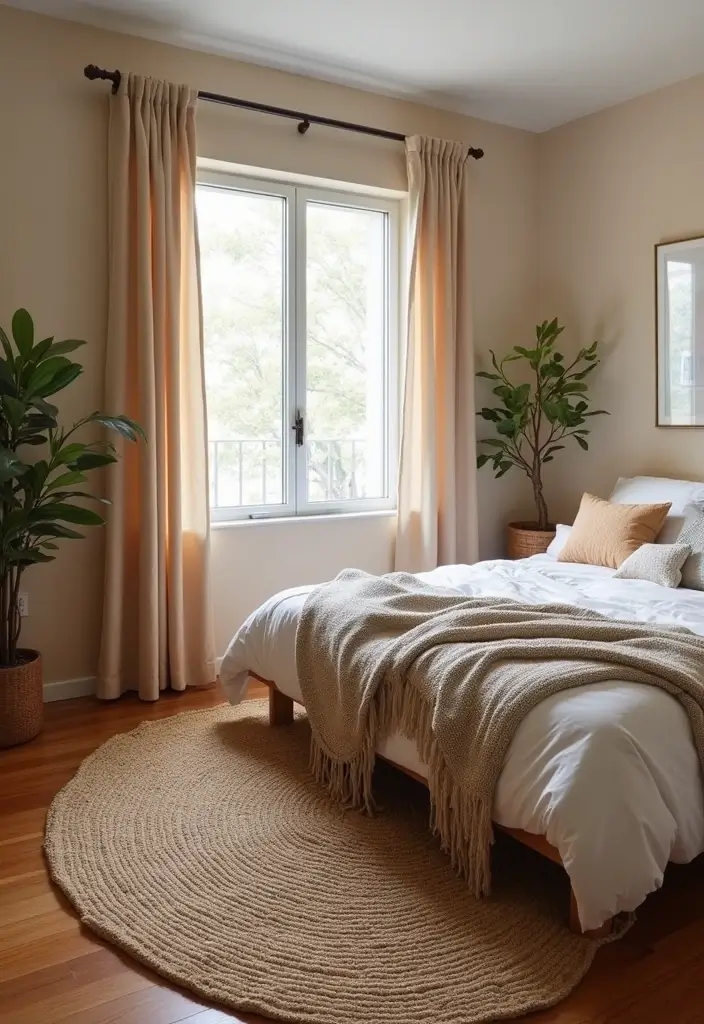 20 Mind-Blowing Bedroom Ideas for Small Rooms That Will Change Your Space Forever! - 9. Use Area Rugs Strategically