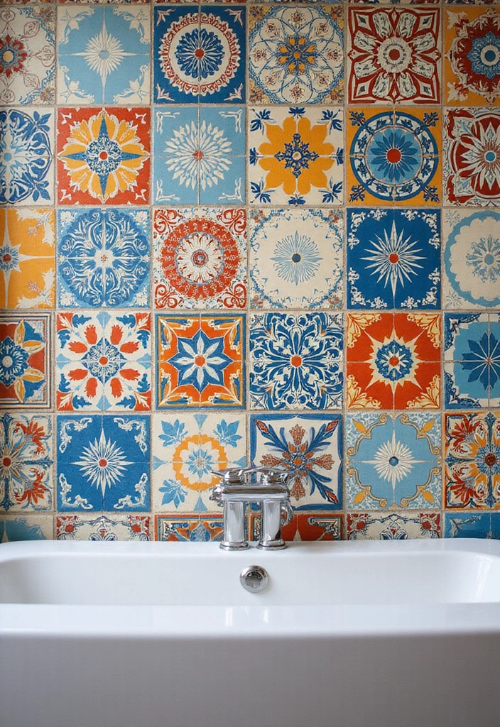 20 Modern Bathroom Design Trends That Will Transform Your Space into a Luxury Oasis! - 1. Statement Tiles
