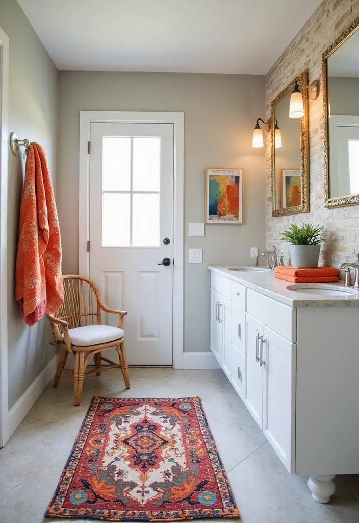 20 Modern Bathroom Design Trends That Will Transform Your Space into a Luxury Oasis! - 12. Colorful Accents