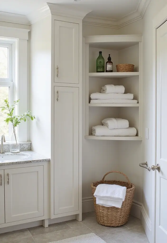 20 Modern Bathroom Design Trends That Will Transform Your Space into a Luxury Oasis! - 13. Custom Storage Solutions