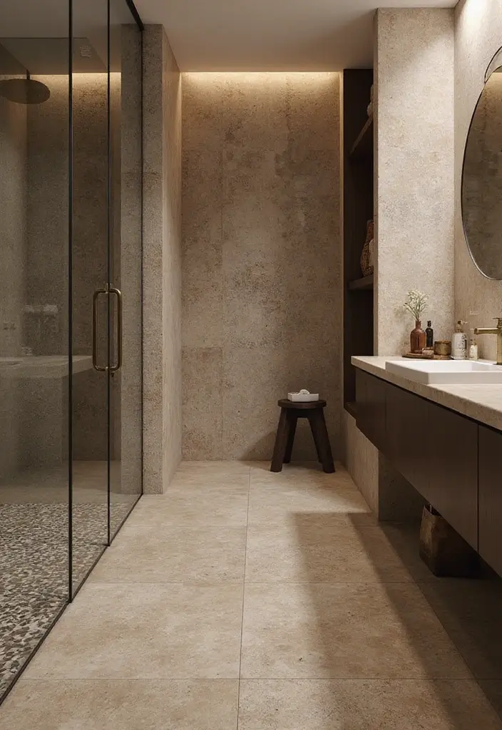 20 Modern Bathroom Design Trends That Will Transform Your Space into a Luxury Oasis! - 14. Textured Finishes