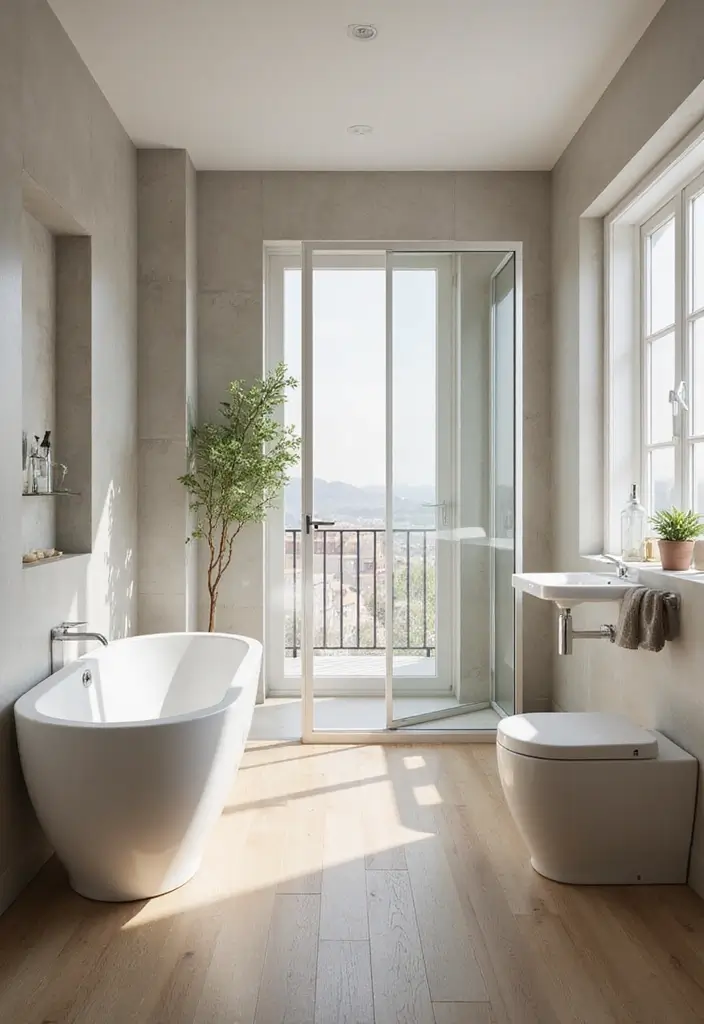 20 Modern Bathroom Design Trends That Will Transform Your Space into a Luxury Oasis! - 17. Open Concept Layouts