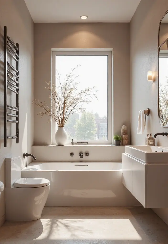 20 Modern Bathroom Design Trends That Will Transform Your Space into a Luxury Oasis! - 19. Monochromatic Schemes