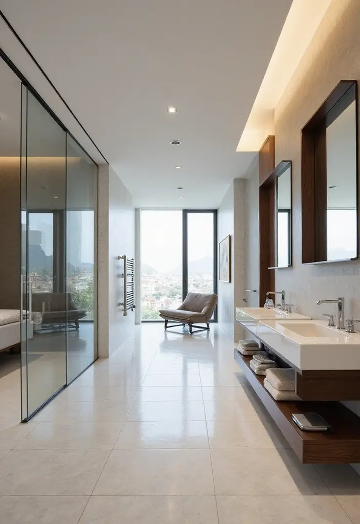 20 Modern Bathroom Designs That Turn Small Spaces into Luxe Retreats (You Won't Believe #5!) - 12. Open Concepts