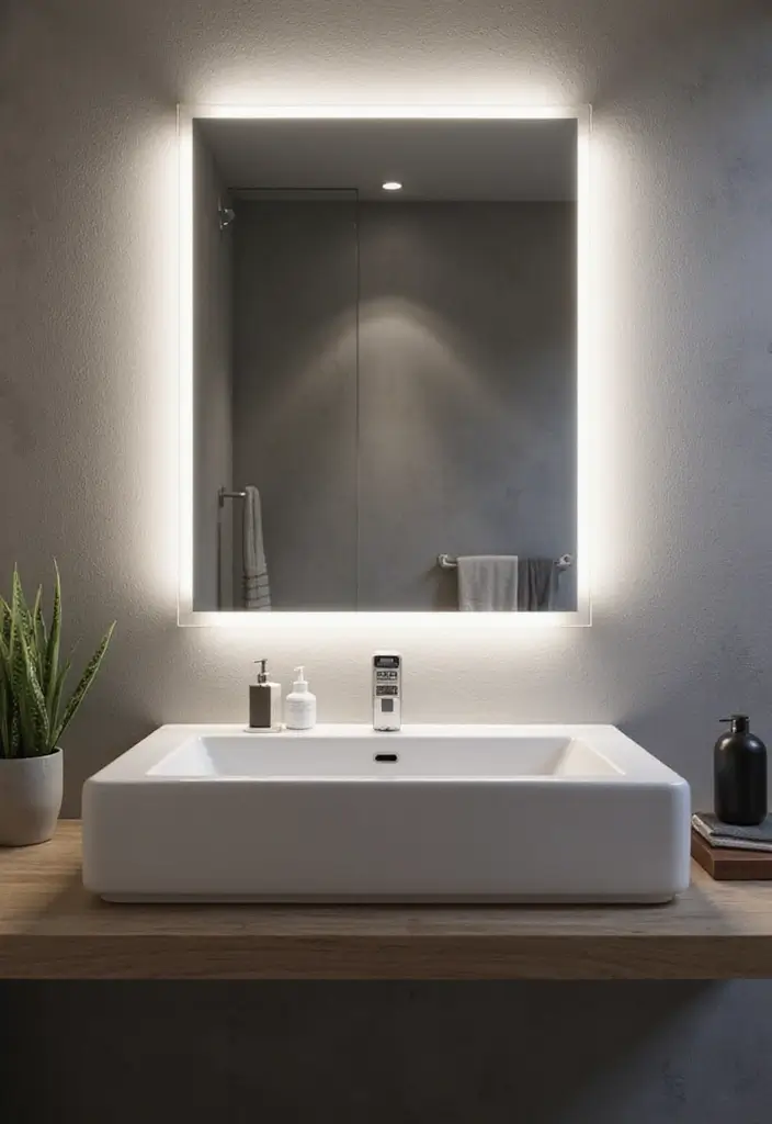 20 Modern Bathroom Designs That Turn Small Spaces into Luxe Retreats (You Won't Believe #5!) - 18. Smart Mirrors