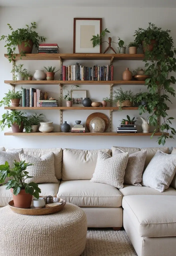 20 Modern Living Room Design Ideas for 2025 That Will Leave You Speechless! - 18. Artful Shelving