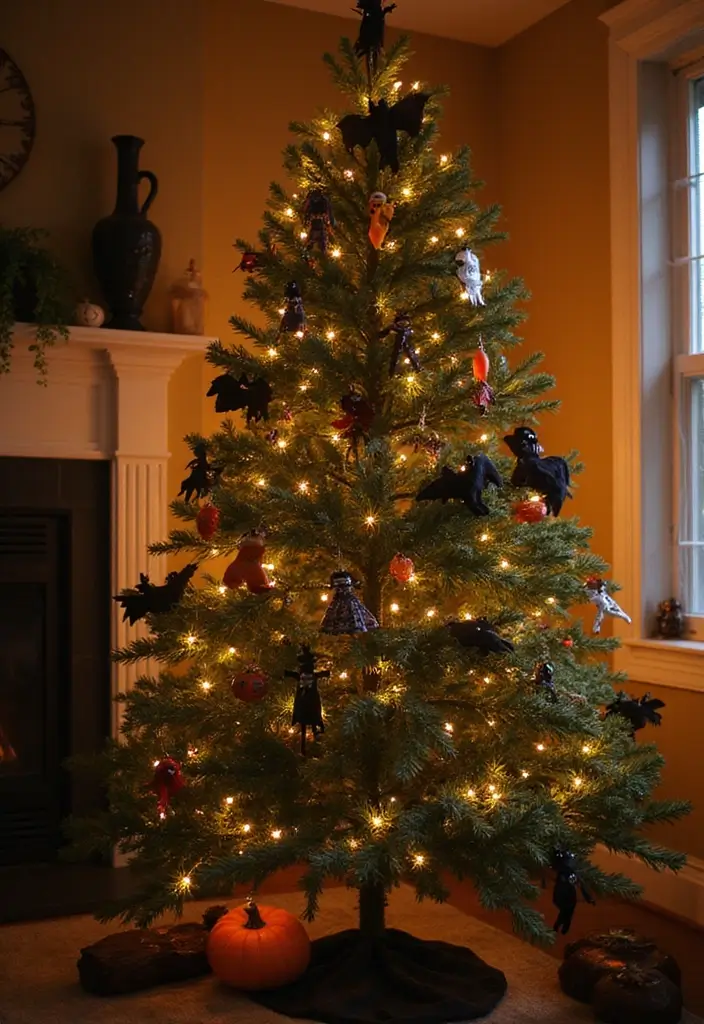 20 Spooktacular Halloween Decoration Ideas That Will Haunt Your Neighbors (You Won't Believe #15!) - 18. DIY Halloween Tree