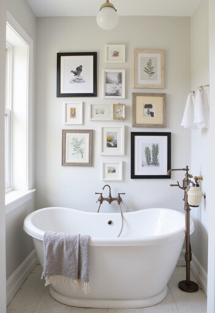 20 Stunning Bathroom Remodels on a Budget That Will Blow Your Mind! - 6. Creative Wall Art