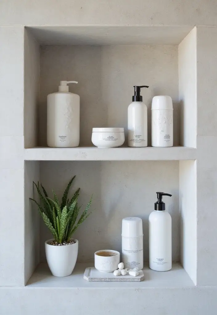 20 Stunning Bathroom Remodels on a Budget That Will Blow Your Mind! - 9. Customizable Shower Niche