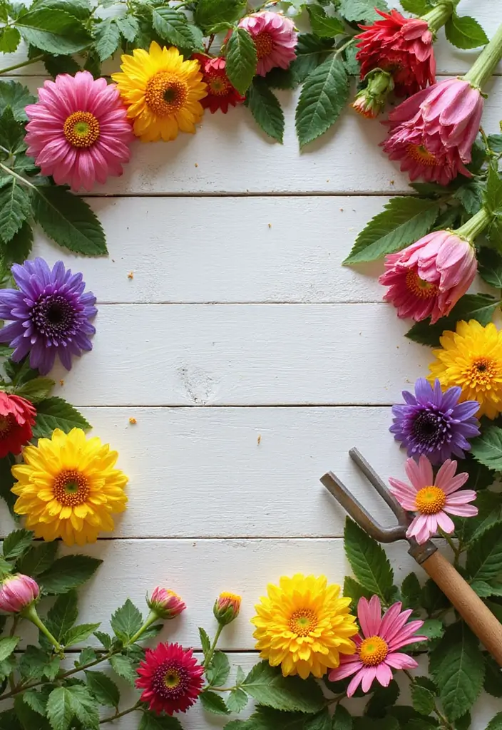 20 Stunning Garden Photoshoot Ideas to Elevate Your Aesthetic Game (You Won't Believe #5!) - 13. Floral Flatlays