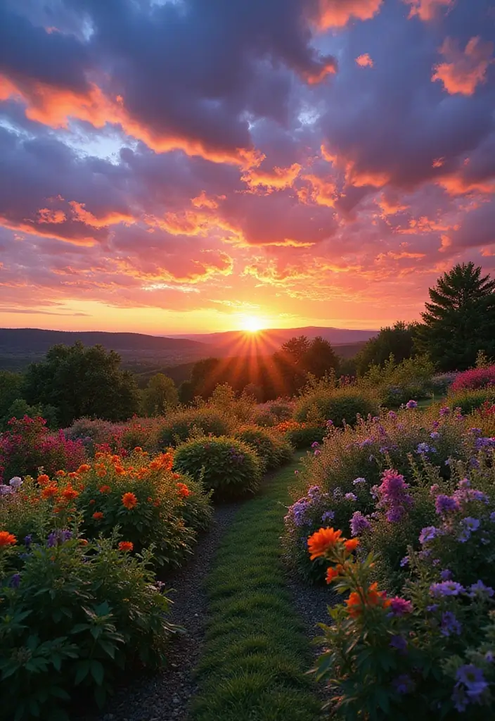 20 Stunning Garden Photoshoot Ideas to Elevate Your Aesthetic Game (You Won't Believe #5!) - 18. Dramatic Skies