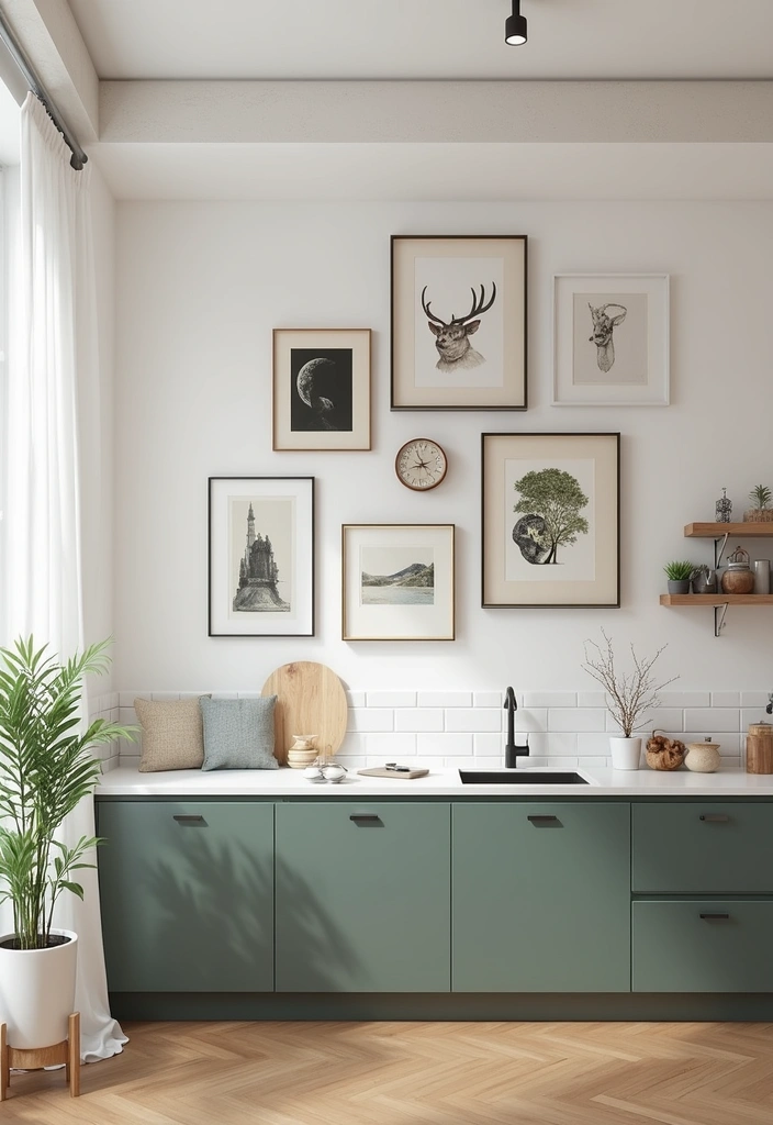 20 Stunning Kitchen Remodel Ideas on a Budget (You Won't Believe #5!) - 14. Stylish Wall Art