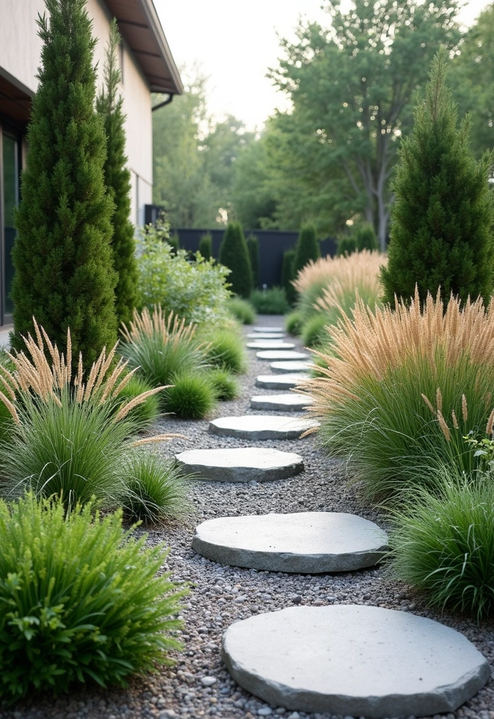 20 Stunning Low Maintenance Flower Beds to Transform Your Front Yard (You Won't Believe #4!) - 7. Minimalist Magic