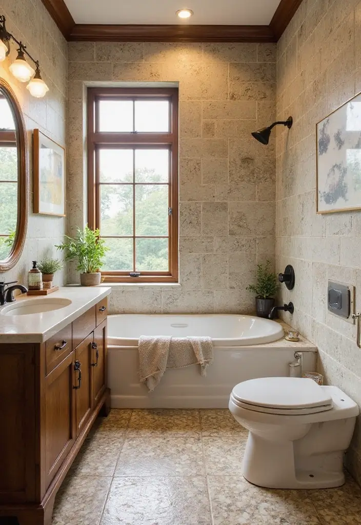 20 Stunning Modern Bathroom Designs Featuring Unique Tiles You Must Try! - 2. Vintage-Inspired Tiles