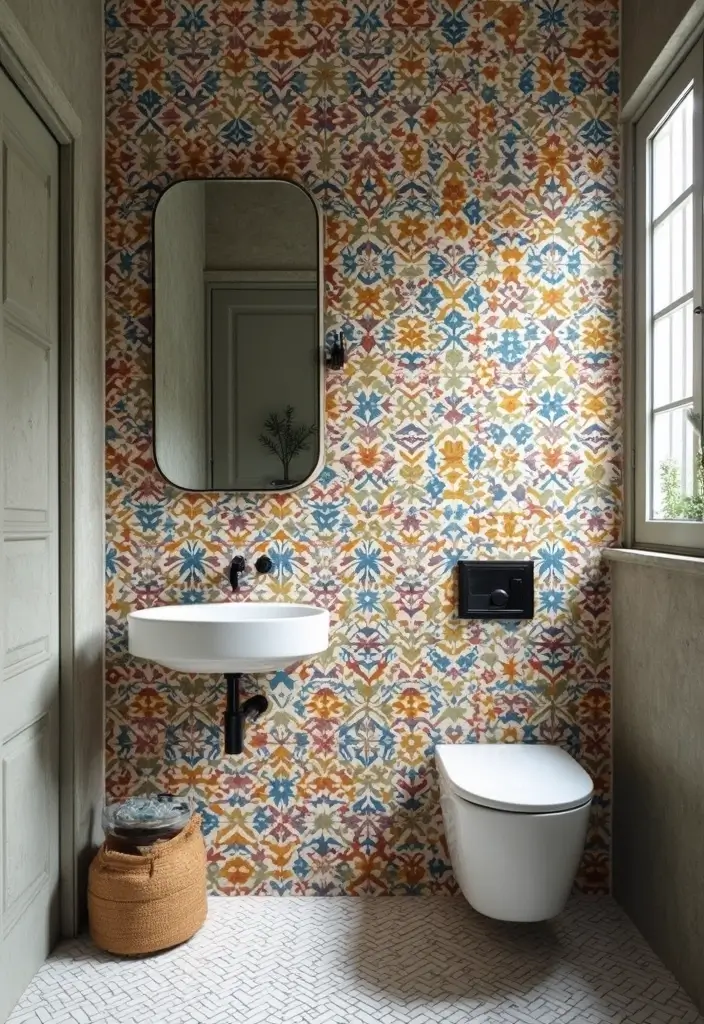 20 Stunning Modern Bathroom Designs Featuring Unique Tiles You Must Try! - 8. Cement Tiles