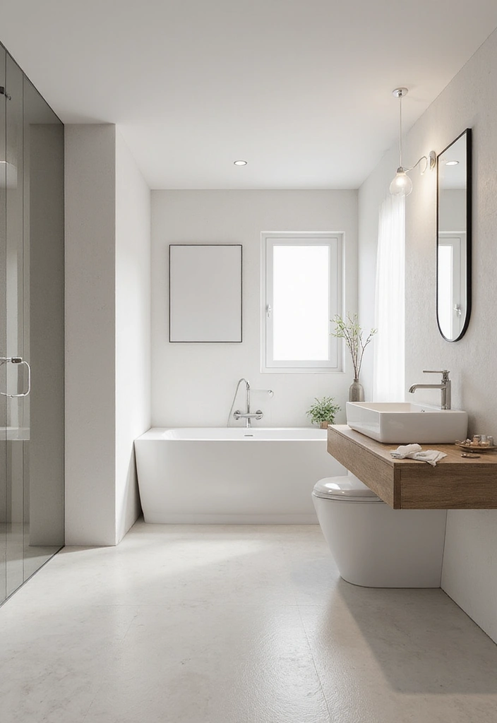 20 Stunning Modern Bathroom Ideas on a Budget for Small Spaces That Will Blow Your Mind! - 14. Minimalist Decor