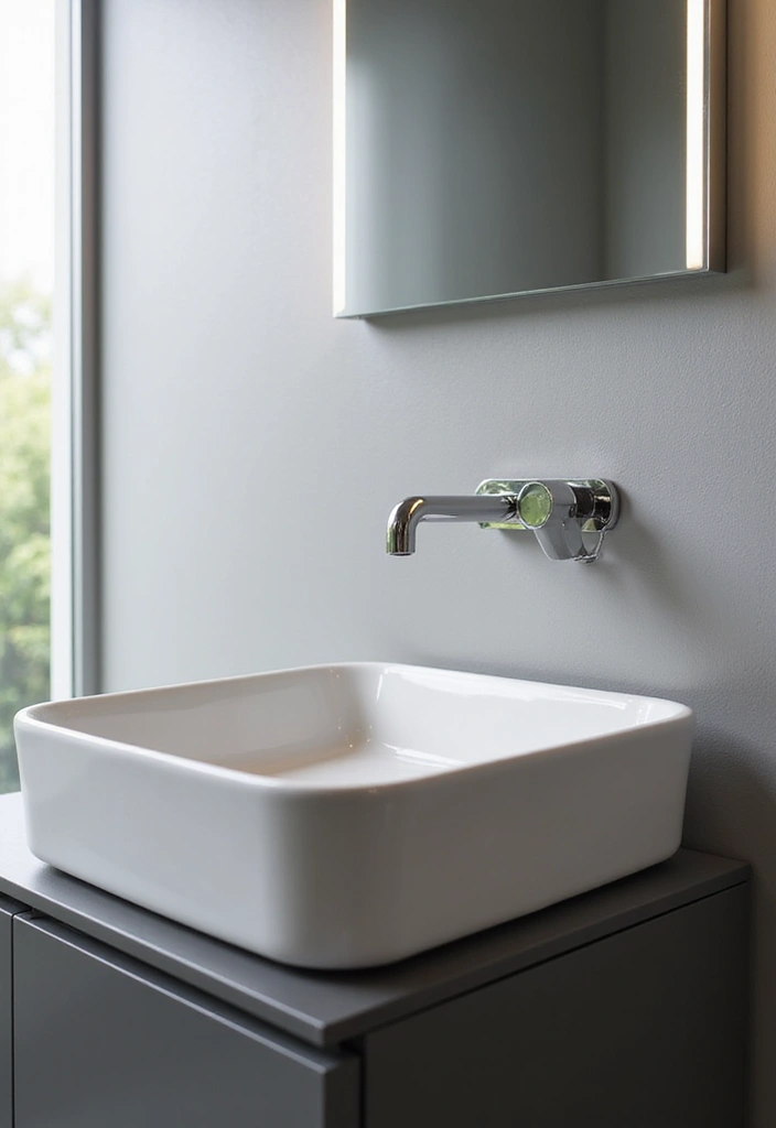 20 Stunning Modern Bathroom Ideas on a Budget for Small Spaces That Will Blow Your Mind! - 15. Wall-Mounted Faucets