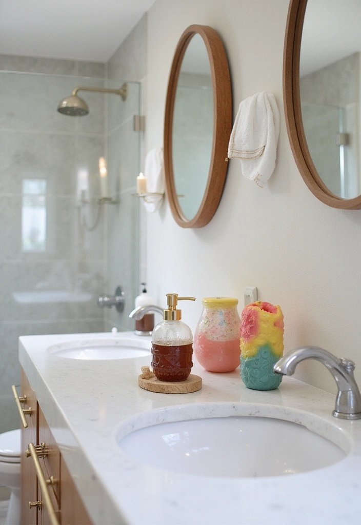 20 Stunning Modern Bathroom Ideas on a Budget for Small Spaces That Will Blow Your Mind! - 17. Personal Touches with Accessories