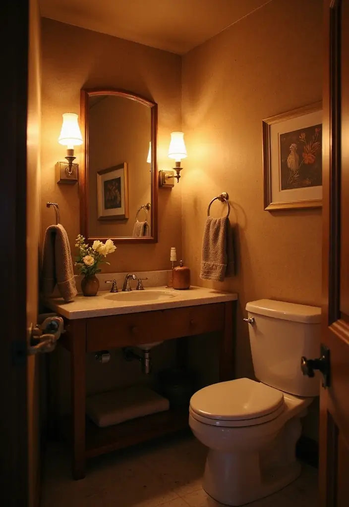 20 Stunning Small Bathroom Ideas on a Budget That Will Blow Your Mind! - 7. Stylish Lighting