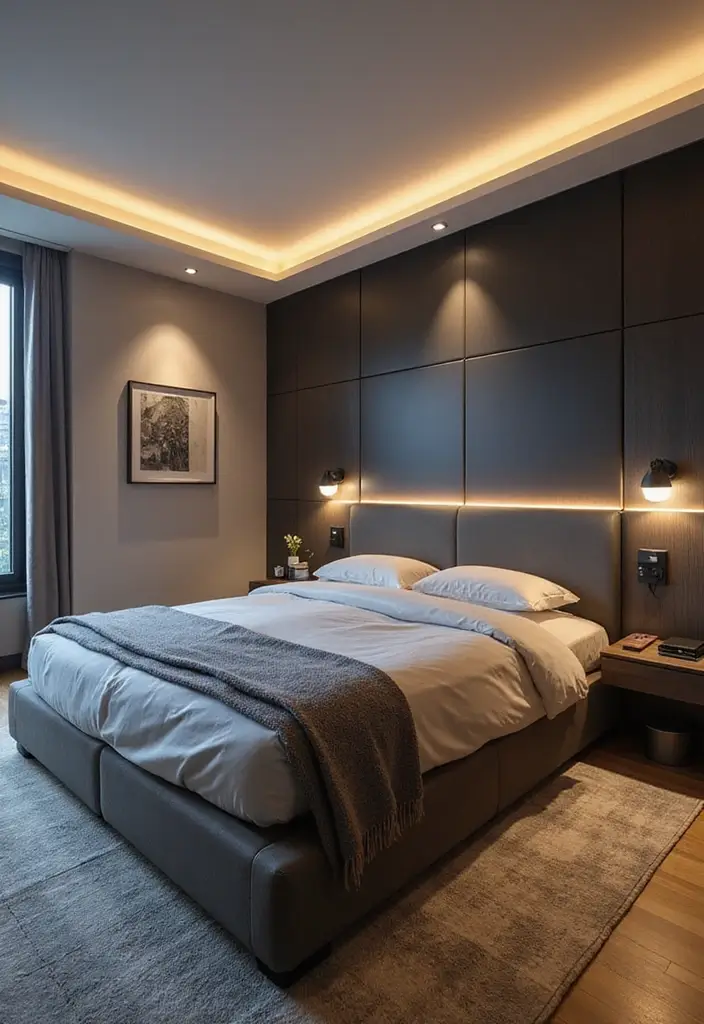 20 Stunning Small Bedroom Ideas with Single Beds That Will Transform Your Space! - 14. Tech-Savvy Space