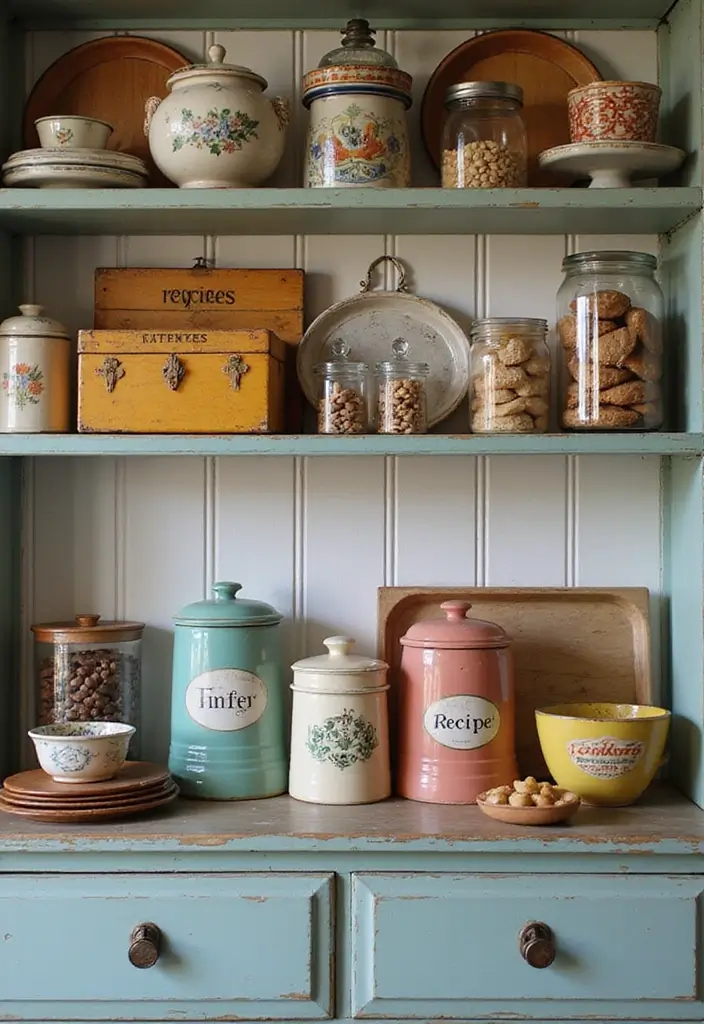 20 Vintage Kitchen Decor Ideas That Will Make You Want to Cook Every Day! - 4. Charming Vintage Accessories