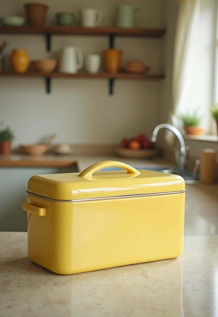 20 Vintage Kitchen Decor Ideas from the 1950s That'll Make You Say 'Take Me Back!' - 17. Vintage Breadboxes
