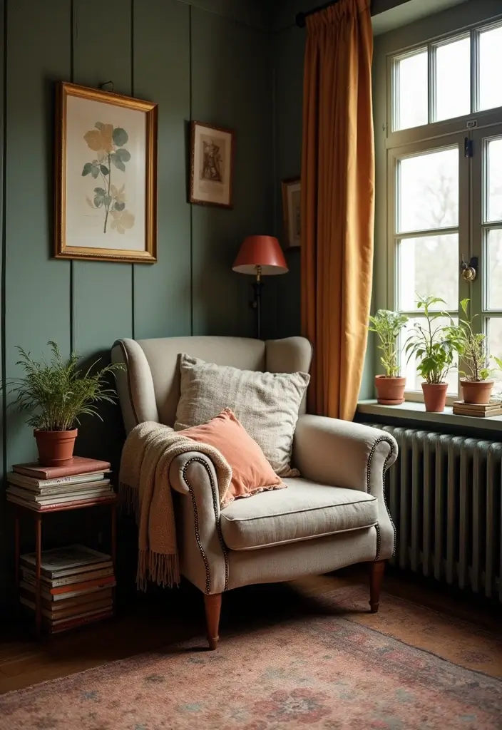 20 Vintage Warm and Cozy Living Room Designs That'll Make You Want to Snuggle Up! - 3. Cozy Nooks