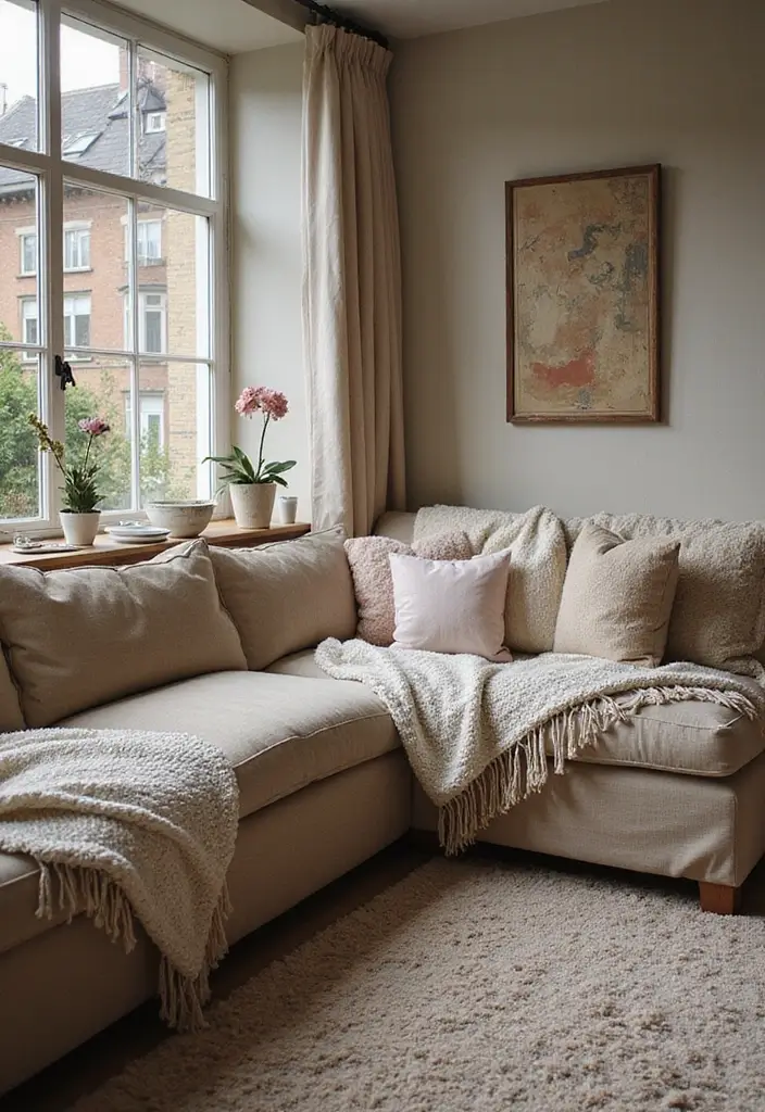 20 Vintage Warm and Cozy Living Room Designs That'll Make You Want to Snuggle Up! - 7. Soft Textiles