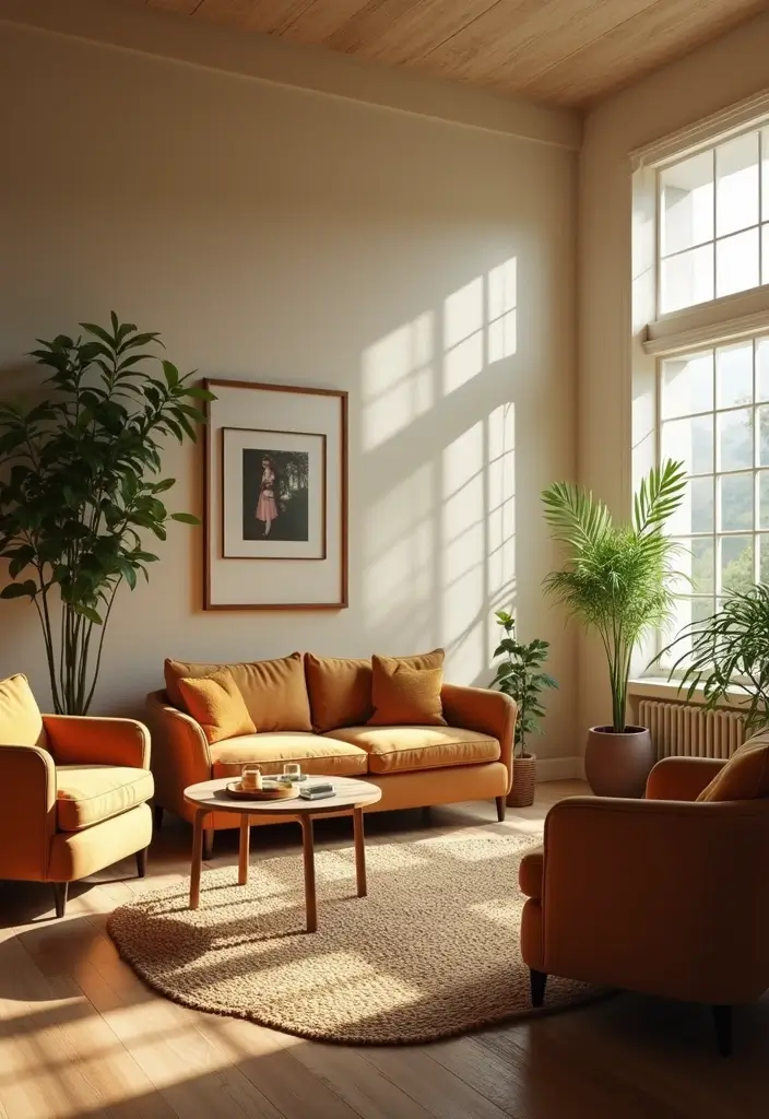 20 Warm Interior Design Ideas to Create Cozy Vintage Living Rooms You’ll Adore! - 12. Soft Curves