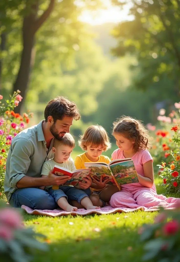 20 Whimsical Gardening Ideas for Kids That Will Make Them Love Nature (You Won't Believe #7!) - 14. Garden-Themed Storytime