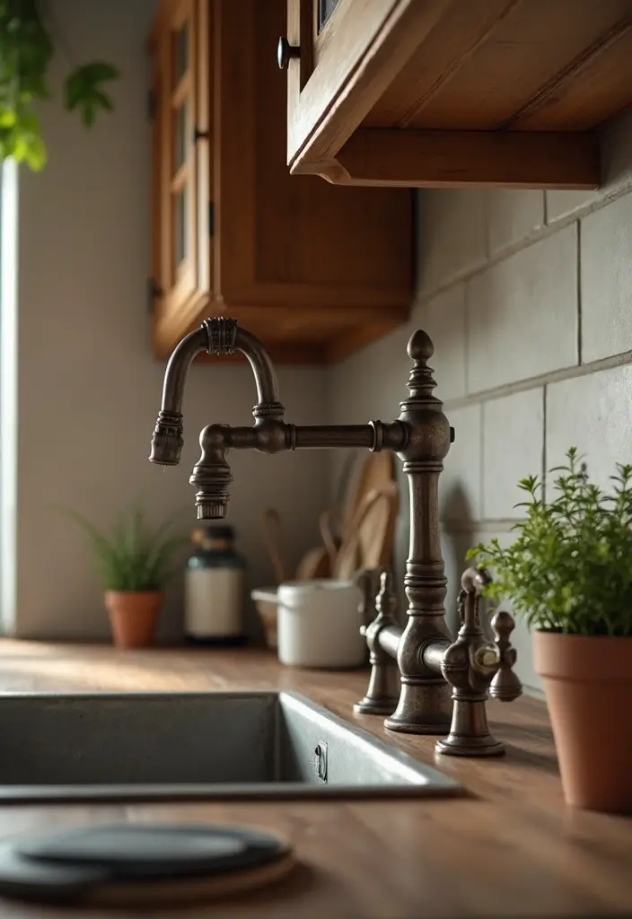 2025's Most Stunning Kitchen Faucets That Will Transform Your Space (You Won't Believe #3!) - 3. Vintage-Inspired Charm