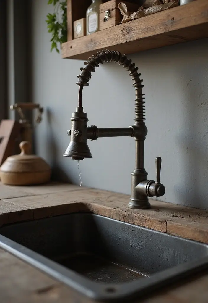 2025's Most Stunning Kitchen Faucets That Will Transform Your Space (You Won't Believe #3!) - 32. Industrial Chic