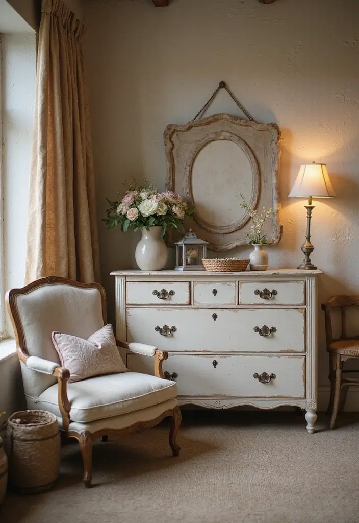 22 Vintage Decor Ideas That'll Add Rustic Charm to Your Home (You Won't Believe #11!) - 15. Shabby Chic Furniture