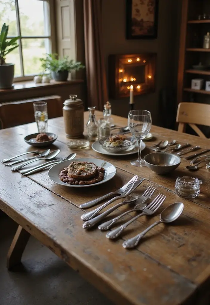 22 Vintage Decor Ideas That'll Add Rustic Charm to Your Home (You Won't Believe #11!) - 16. Vintage Silverware Displays