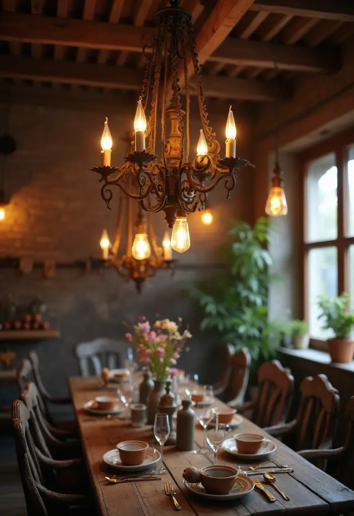 22 Vintage Decor Ideas That'll Add Rustic Charm to Your Home (You Won't Believe #11!) - 18. Vintage Lighting Fixtures