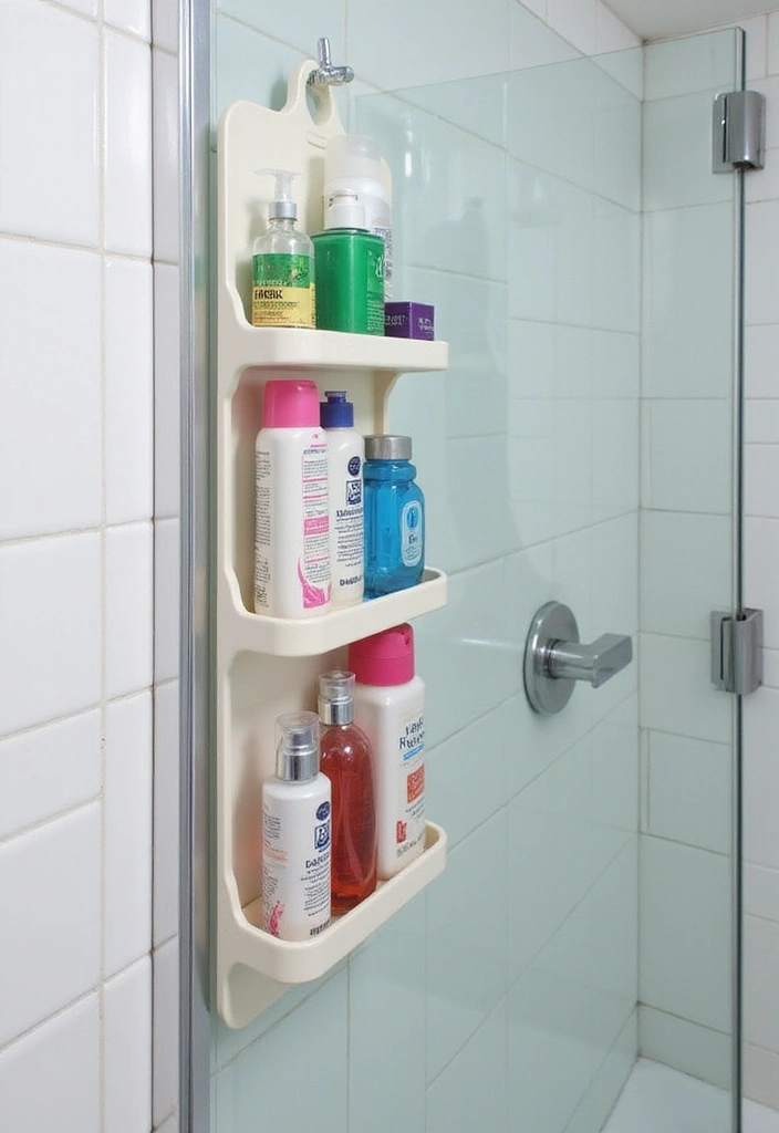 24 Bathroom Storage Hacks for Tiny Spaces That Will Change Your Life! - 4. Hanging Shower Caddies