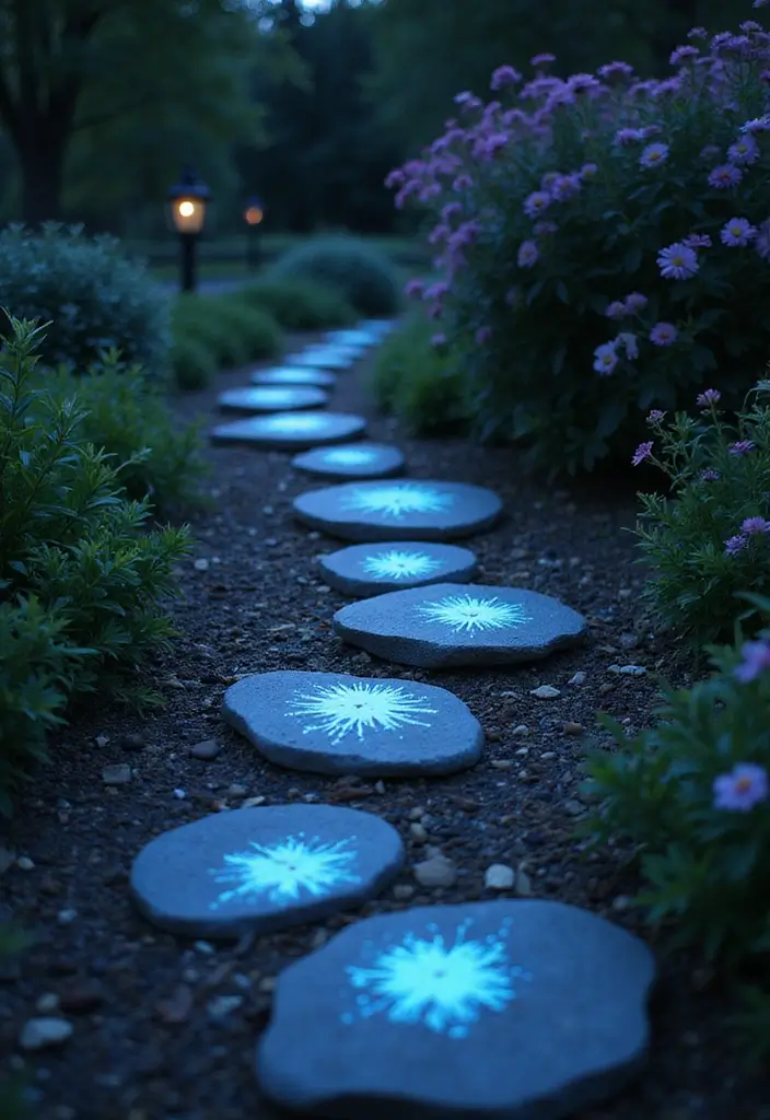 24 DIY Outdoor Halloween Decorations Under $20 That Will Bewitch Your Neighbors! - 20. Glow-in-the-Dark Stones