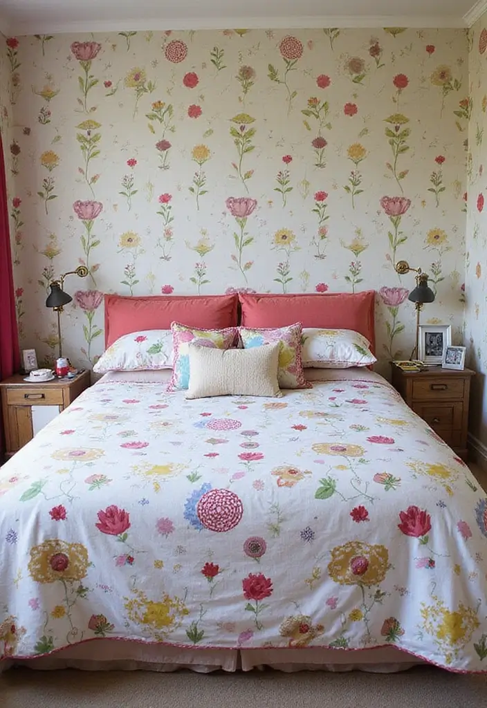 25 Aesthetic Small Bedroom Ideas That Maximize Space and Style (You Won't Believe #10!) - 19. Playful Patterns