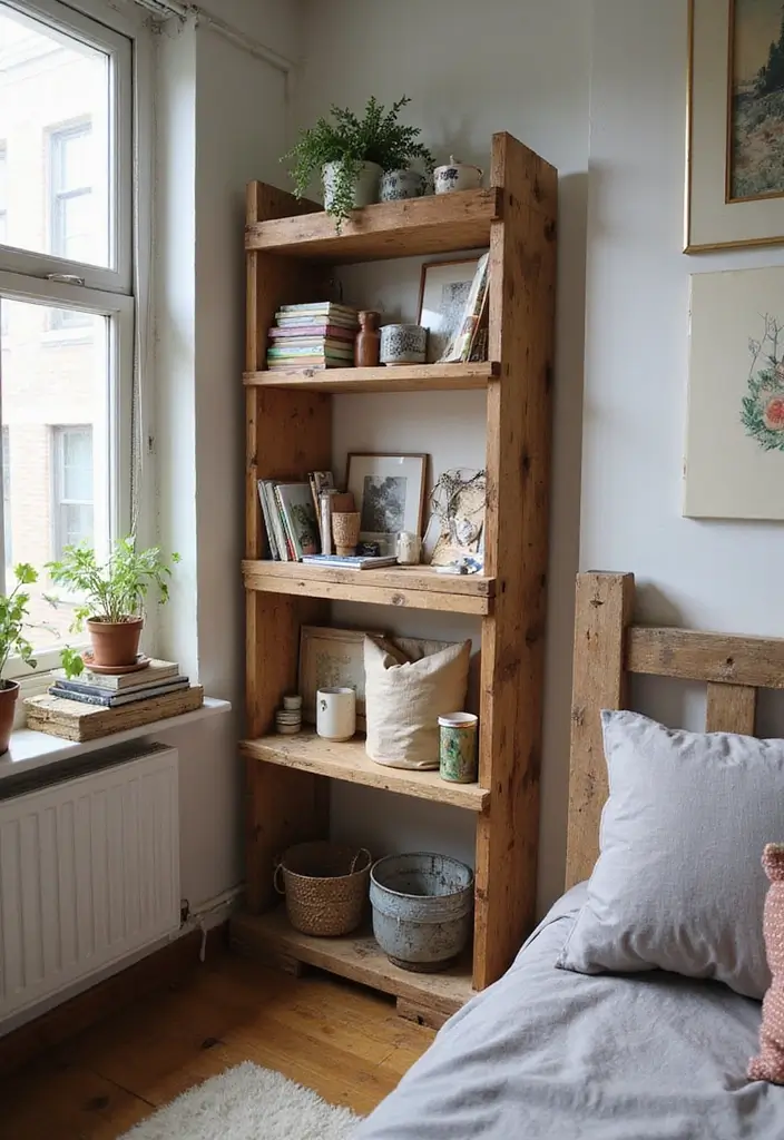 25 Artistic Storage Ideas That Will Transform Your Artist Bedroom Aesthetic! - 18. DIY Pallet Storage