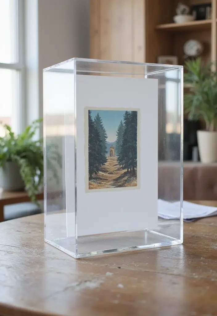 25 Artistic Storage Ideas That Will Transform Your Artist Bedroom Aesthetic! - 23. Clear Acrylic Display Cases