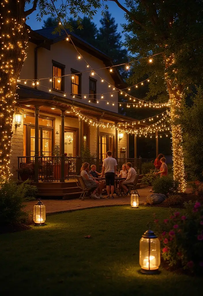 25 Best Outdoor Decor Ideas for Quality Family Time (You Won't Believe #8!) - 3. Light Up Your Nights