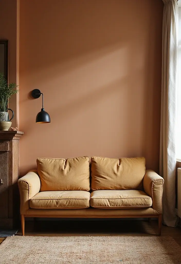 25 Boho Mid Century Modern Living Room Ideas You'll Want to Steal! - 1. Earthy Color Palette