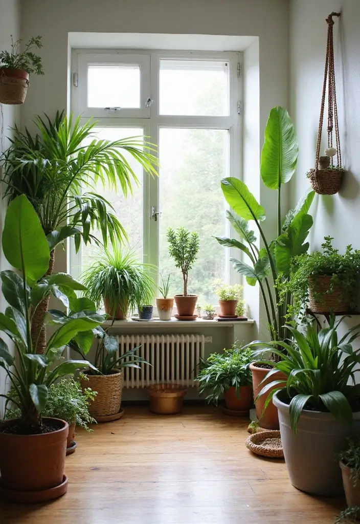 25 Boho Mid Century Modern Living Room Ideas You'll Want to Steal! - 5. Nature-Inspired Decor