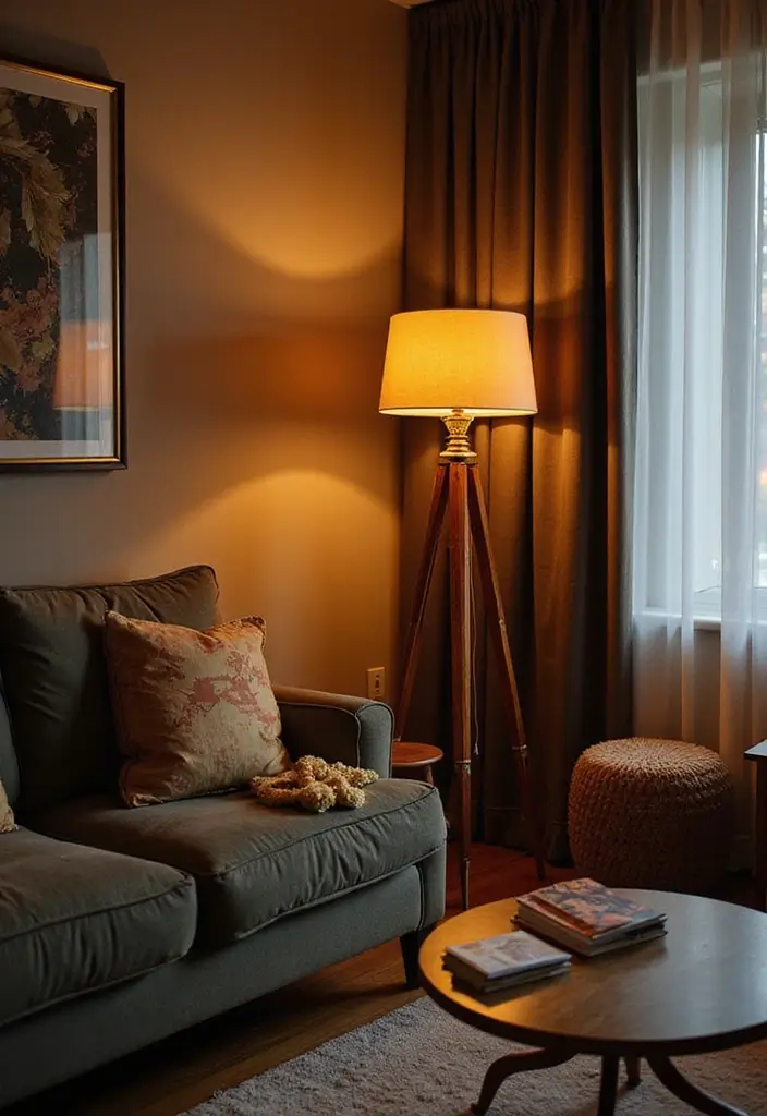 25 Boho Mid Century Modern Living Room Ideas You'll Want to Steal! - 7. Unique Lighting Fixtures