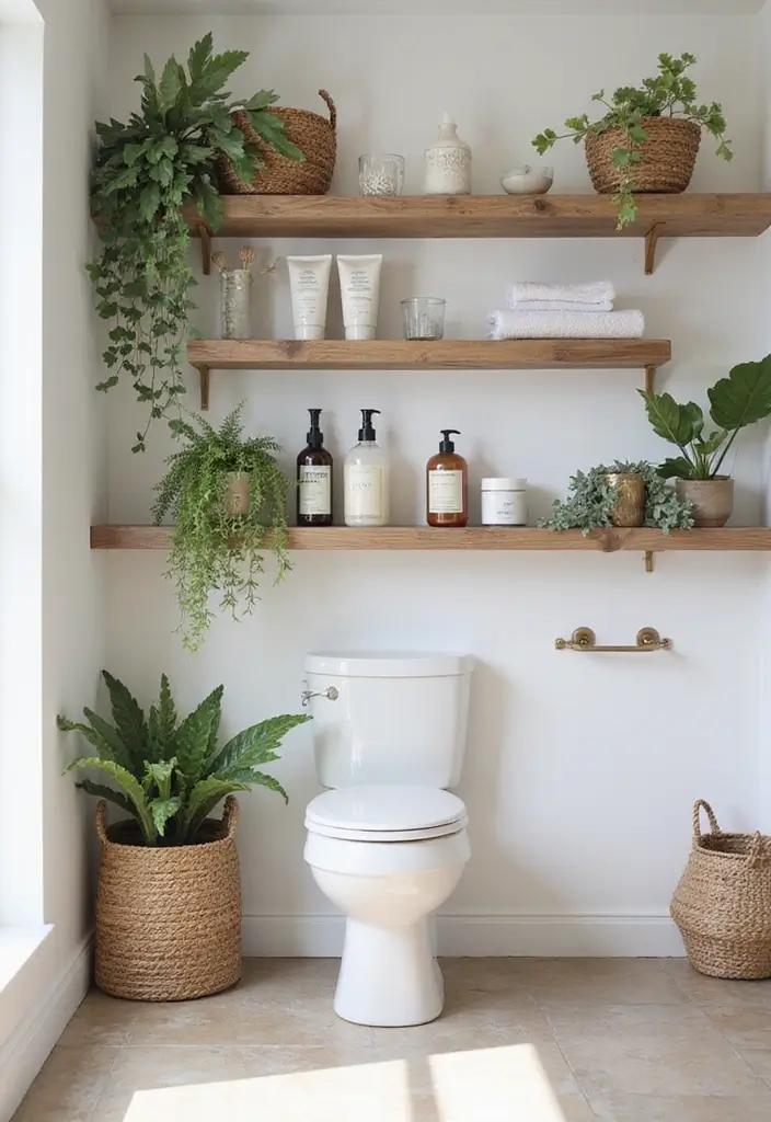 25 Brilliant Bathroom Storage Hacks to Maximize Space - 1. Utilize Vertical Space with Shelves